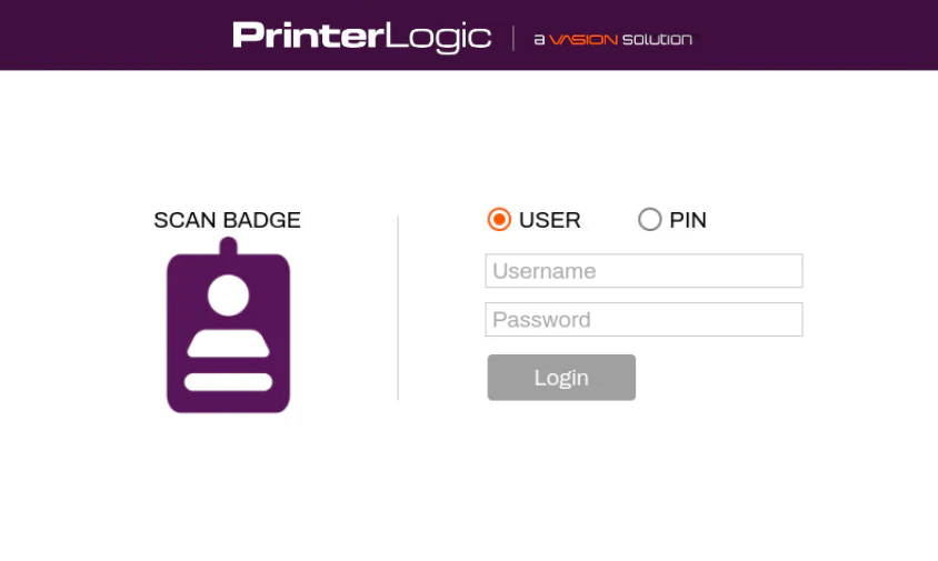 screenshot of Vasion Print